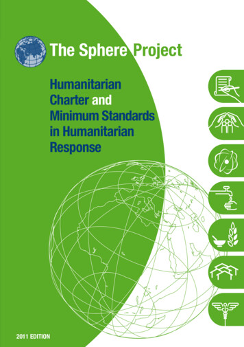 Sphere Project Humanitarian Charter And Minimum . - IFRC