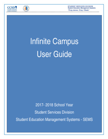 Infinite Campus UserGuide - Clark County School District