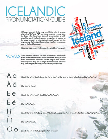 Iceland Pronunciation Guide