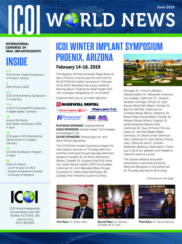 Icoi Winter Implant Symposium Inside Phoenix, Arizona