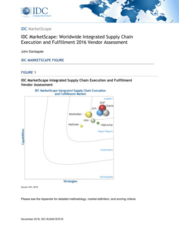 Worldwide Integrated Supply Chain Execution And Fulfillment . - Oracle