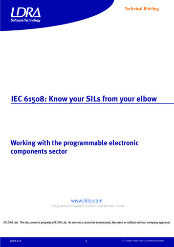 IEC 61508: Know Your SILs From Your Elbow