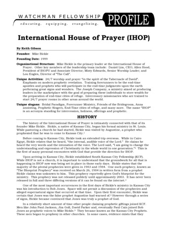 International House Of Prayer Profile - Watchman Fellowship