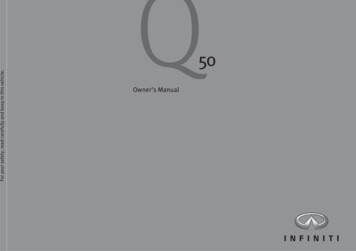 Infiniti Q50 Owner's Manual