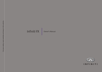 Infiniti QX70 Owner's Manual