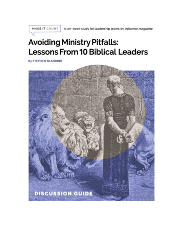 Avoiding Ministry Pitfalls: Lessons From 10 Biblical Leaders
