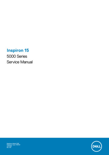 Inspiron 15 5000 Series Service Manual - Dell