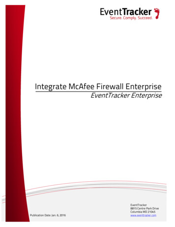 Integrate McAfee Firewall Enterprise - Netsurion