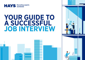 YOUR GUIDE TO A SUCCESSFUL JOB INTERVIEW - Hays