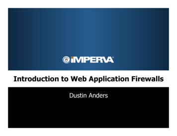 Introduction To Web Application Firewalls - OWASP