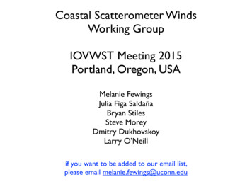IOVWST Coastal Working Group Overview 2015