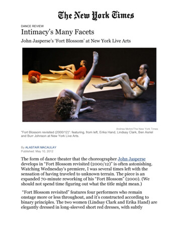 DANCE REVIEW Intimacy’s Many Facets