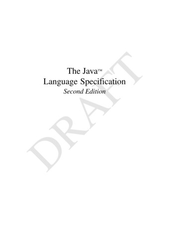 Second Edition - Java Community Process