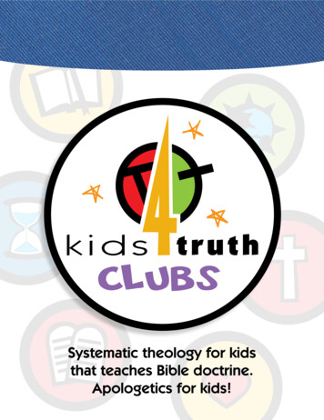 Systematic Theology For Kids That Teaches Bible Doctrine .