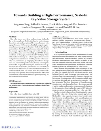Towards Building A High-Performance, Scale-In Key-Value Storage System