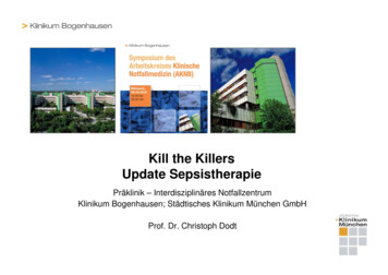 Kill The Killers Update Sepsistherapie - AKN-B