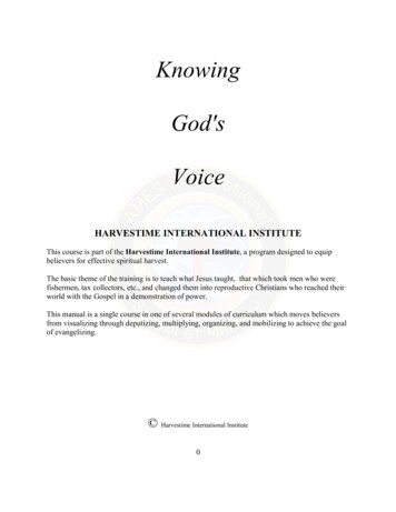Knowing God's Voice - Amesbible 