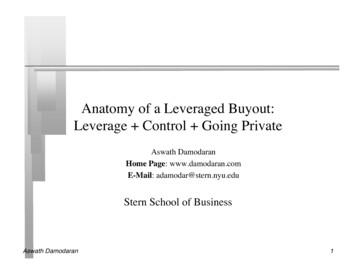 Anatomy Of A Leveraged Buyout: Leverage Control Going .