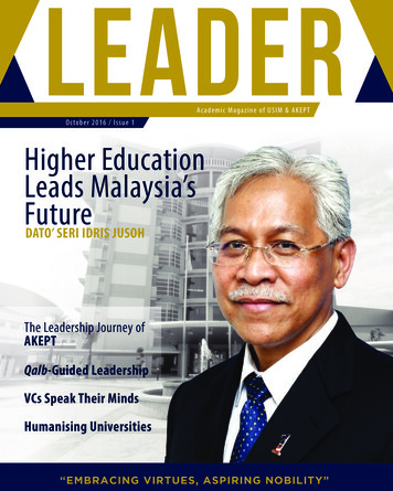 Academic Magazine Of USIM & AKEPT Higher Education 