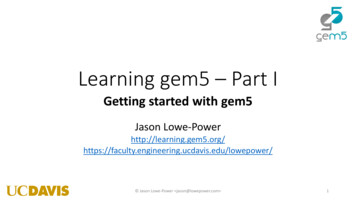 Learning Gem5 Part I
