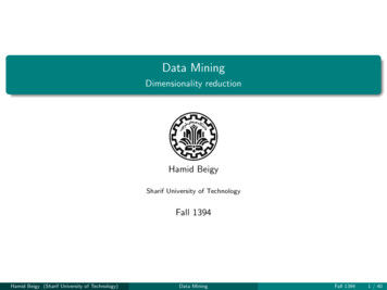 Data Mining - دانشگاه صنعتی شریف