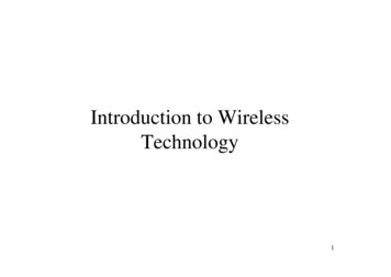 Introduction To Wireless Technology - Ieu.edu.tr