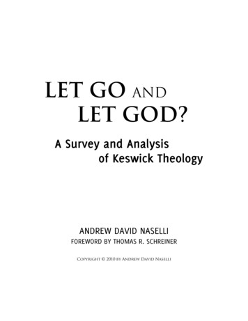 LET GO AND LET GOD? - Logos Bible Software