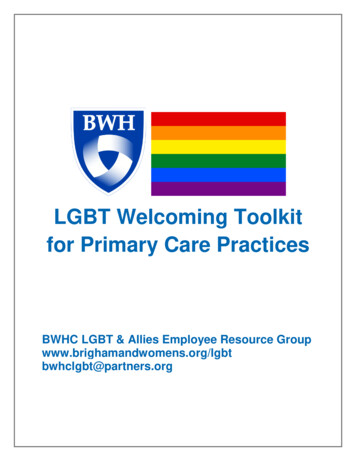 LGBT Welcoming Toolkit For Primary Care Practices