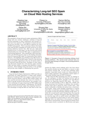 Characterizing Long-tail SEO Spam On Cloud Web Hosting .