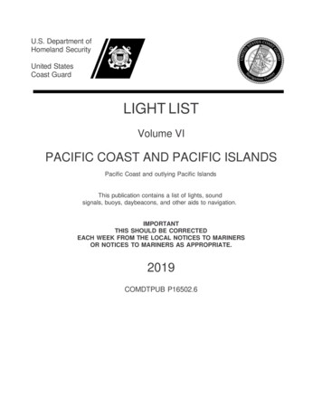 PACIFIC COAST AND PACIFIC ISLANDS - Navcen.uscg.gov