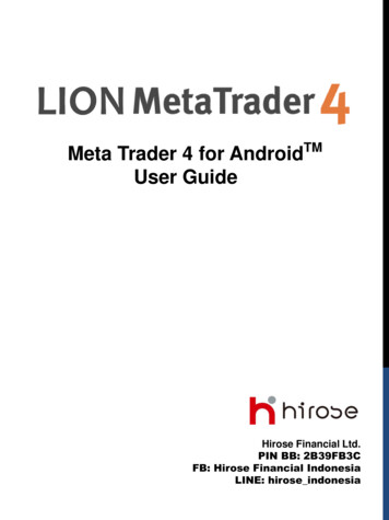 Meta Trader 4 For Android User Guide - Hiroseuk 