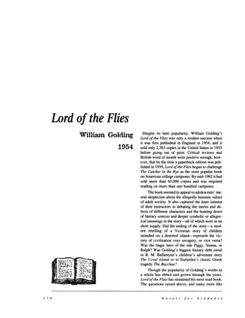 Lord Of The Flies - WJCC Public Schools