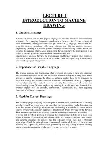 LECTURE 1 INTRODUCTION TO MACHINE DRAWING