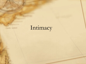 Intimacy - Strengthening Your Marriage