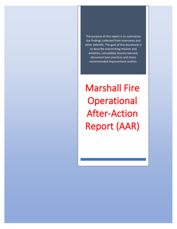 Marshall Fire Operational After-Action Report (AAR)