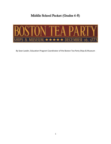 Middle School Packet (Grade 6-8) - Boston Tea Party Ships