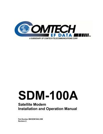SDM-100A - Comtech EF Data