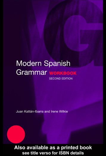 Modern SPANISH Grammar WORKBOOK - LanguageBird