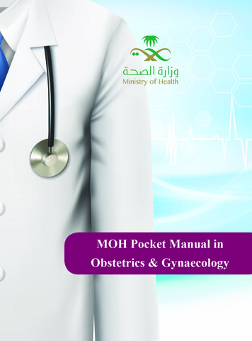 MOH Pocket Manual In Obstetrics & Gynaecology