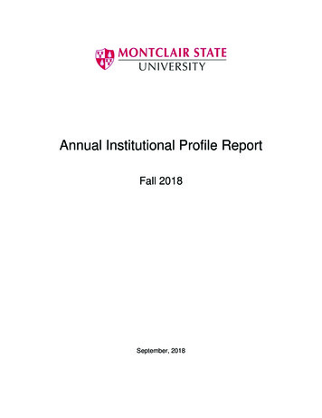 Annual Institutional Profile Report - State