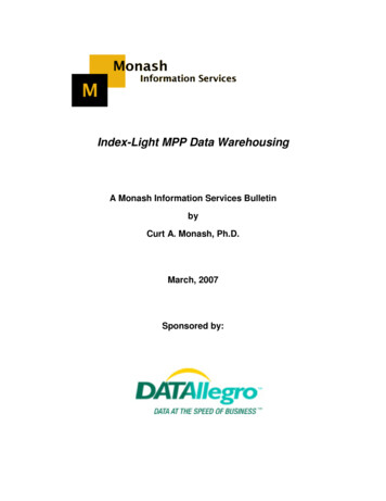 Index-Light MPP Data Warehousing - Monash