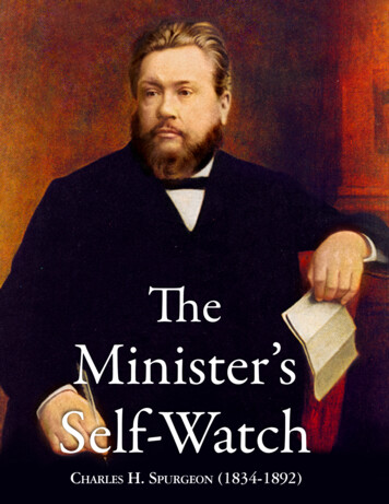 The Minister's Self-Watch - Chapel Library