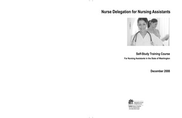 Nurse Delegation For Nursing Assistants