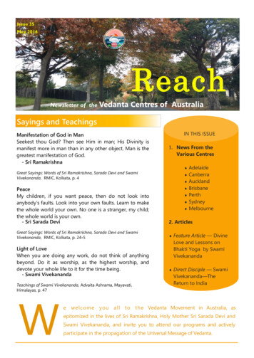 Issue 35 May 2016 Reach - Vivekananda Brisbane