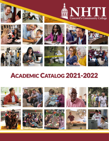 A C 2021 2022 - NHTI – Concord's Community College