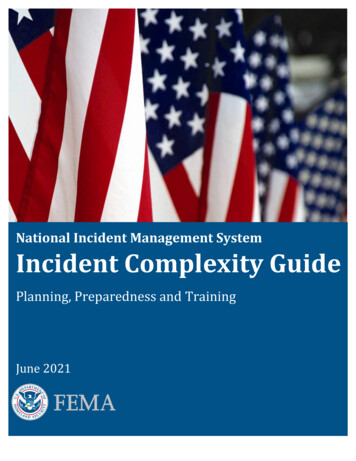Planning, Preparedness And Training - FEMA