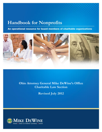 Ohio Attorney General Mike DeWine's Office Charitable Law . - ArtsNow