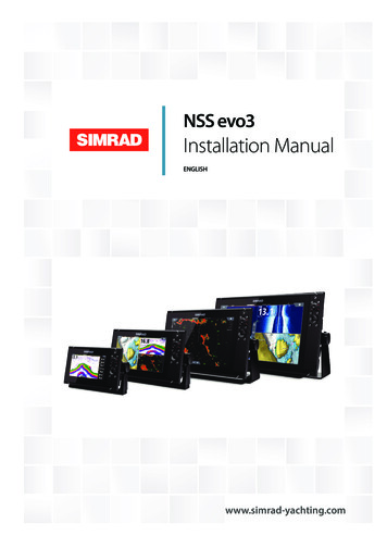 NSS Evo3 Installation Manual - Navico