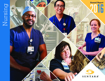 Annual Report Nursing 2016 - Sentara Nursing Report