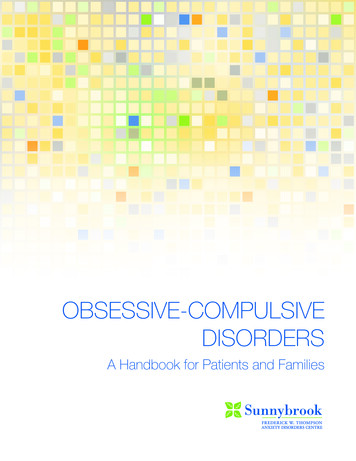 Obsessive Compulsive Disorders: A Handbook For 